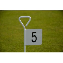 Flagstang i aluminium til putting green