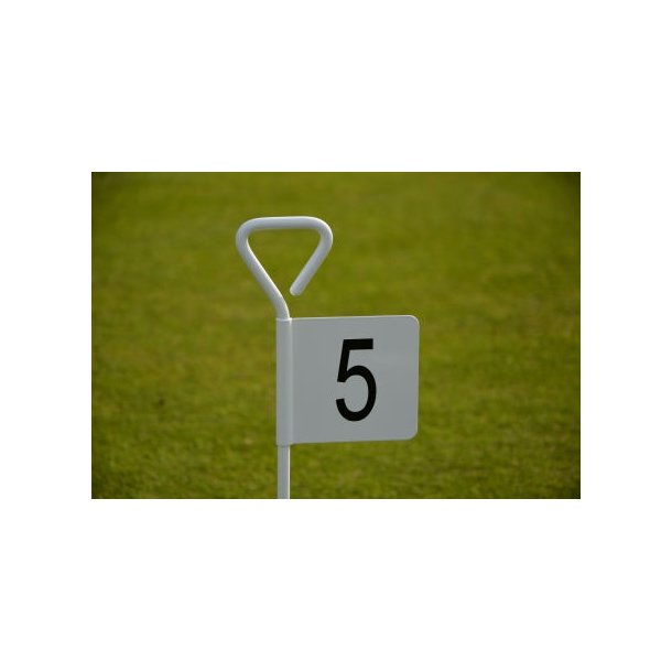 Flagstang i aluminium til putting green