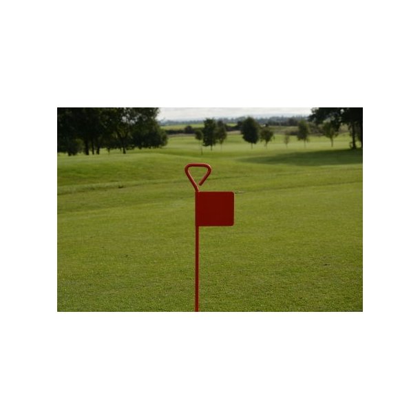 Flagstang i aluminium til putting green