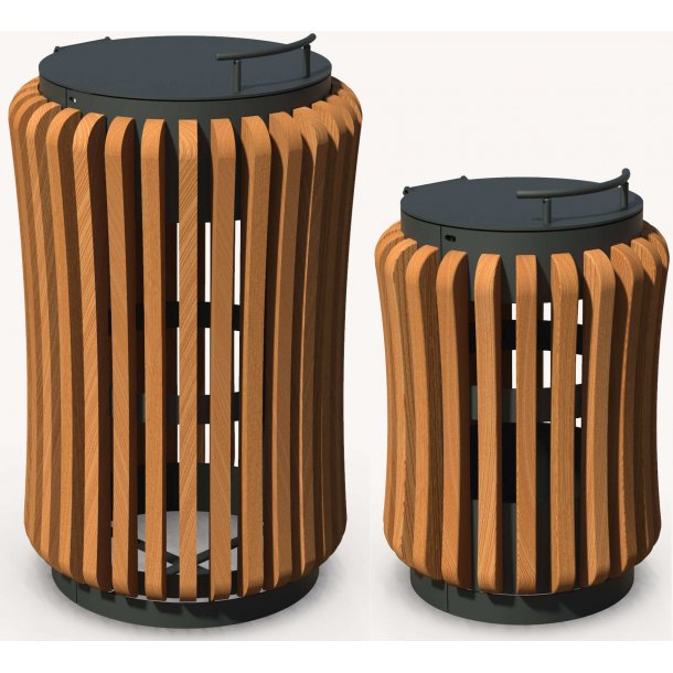Affaldsspand i tr, 60, 90 og 120 Liter